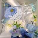 Graduation Money Lei Class of 2026 - Graduation Ribbon Lei with Secure Cash Pockets, 66'' Blue Hawaiian Flower Graduation Necklace for Women Men, Grad Gift & Party Accessories for High School College