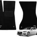 WENNEBIRD Front Carpet Floor Mats for Audi A5 2018-2025, 2Pc | F5, 0.6-Inch Ultra-Thick Plush Carpet, Noise-Reducing Comfort, Waterproof TPE Layer, Anti-Slip Backing