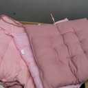 Extra Large Outdoor Picnic Blanket with Table Runner and Floor Pillow Cushion for Picnic Wedding Birthday Baby Shower Backyard (91 x 71'',Pink,6-Person), 15.7 x 15.7 x 3.15-3.94 inches