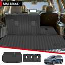 Floor Mats Fit for 2024 2025 2026 Chevrolet Traverse 7 Seats (Bucket Seats),3 Row Floor Mats & Backrest mats & Trunk mat for Chevy Traverse Accessories