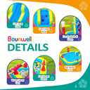 Inflatable Water Slide, Blow Up Water Slide with Climbing Wall, Water Slide for Kids Backyard with Basketball Hoop, Water Cannon and Splash Pool