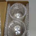 360 Rotating Whiskey wine glass with Swivel Base (bamboo and rattan)