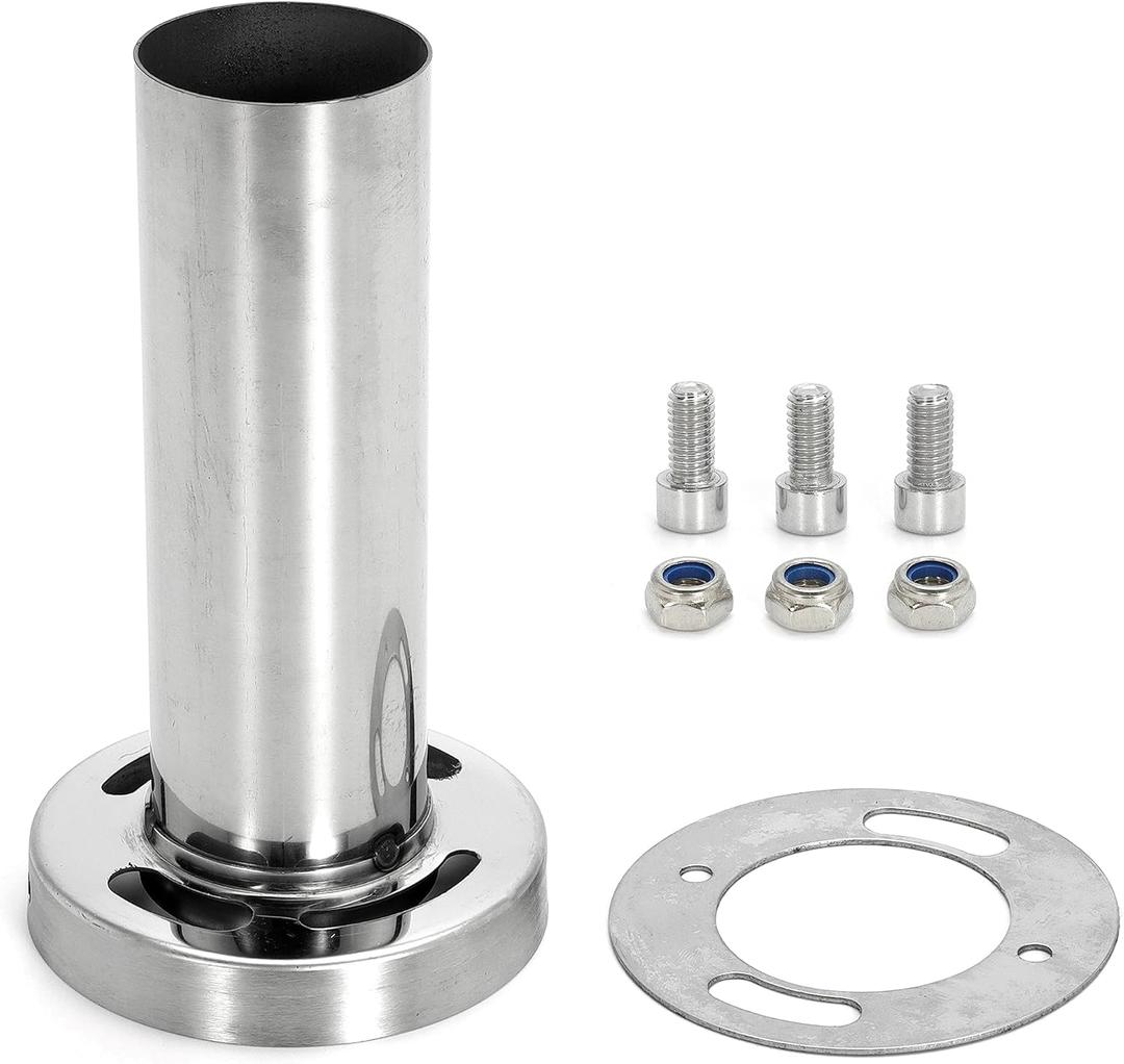 4" Round Tip Silencer Exhaust Muffler for 4 inch Tip Removable Exhaust Silencer