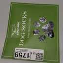 EXPAWLORER 6Pcs Anti-Slip Dog Socks to Prevent Licking Paws,Dog Shoes for Hot Pavement,Dog Booties Traction Control on Hardwood Floor,Boots & Paw Protectors, for Puppy Small Medium Large Senior Dogs (Grey)