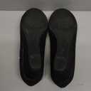 mysoft Women's Wedge Pumps Low Heel Closed Toe 2in Dress Shoes (8, Black Glitter)