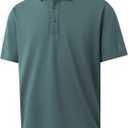 VEBOON Polo Shirts for Men Short Sleeve Athletic Performance Classic Regular Fit Golf Shirts (L)