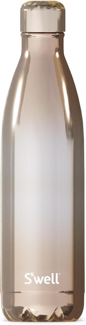 S'well Stainless Steel Water Bottle, 25oz, Rose Gold Ombre, Triple Layered Vacuum Insulated Containers Keeps Drinks Cold for 48 Hours and Hot for 24, BPA Free, Perfect for On the Go (25 Ounces, Rose Gold Ombre)