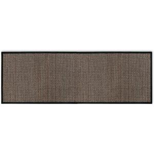 Artoid Mode Washable Non Skid Kitchen Rugs and Mats Doormat, Absorbent Door Mat Rugs for Kitchen Floor Front of Sink Hallway Black 17x47 Inch