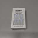 2 x White Press on Nails Shiny Glitter Design Medium Almond Fake Nails Bling False Nails for Women Girls Daily Wear Manicure 24pcs (0821-00, 0821-014)