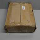 Bread Box for Kitchen Countertop, 2 Layer Large Capacity Wooden Bread Storage Container with Clear Wavy Acrylic Window Breadbox Holder Keeper Farmhouse Food Organizer (Brown)