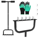 Spike Lawn Air Aerator Manual Tool Grass Aeration Aerating Tool with 15 Spikes T-Handle Pre-Assembled Grass Aerator Tools for Yard, Lawn Aeration, Garden Tool