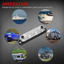 DAIERTEK Negative Bus Bar 12V Marine 4 x 5/16" (M8) Terminal Studs 6 x M4 (#8) Terminal Screws Gound Bus Bar Black Negative Power Distribution Block for Automotive Boat Solar System