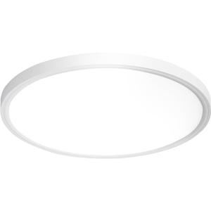 DINGLILIGHTING 5 Pack LED Flush Mount Ceiling Light: 12 inch Super Slim Dimmable & 5CCT (2700-6000K) Kitchen Lighting Fixtures Ceiling - 24W White Low Profile Ceiling Lamp for Bedroom Garage Hallway