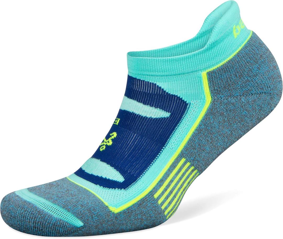 Balega Women's Blister Resist Performance No Show Athletic Running Socks (1 Pair) (Ethereal Blue/Light Aqua)