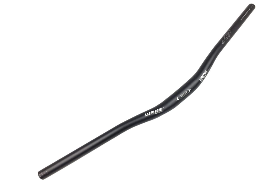 Wake 31.8mm MTB Mountain Bike Handlebar, Aluminum Alloy Mountain Bike Bicycle Riser Handlebar Extra Long 720/780mm with Paint Matte Surface (Black, 780mm)