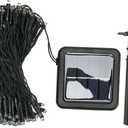 LANTRO JS LED Solar String Lights, 4 sets, 8 Modes, 200 Lamps, 22 Meters, Perfect for Christmas Parties and Weddings