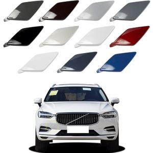 Car Front Bumper Tow Hook Cover Compatible with Volvo XC60 2018 2019 2020 2021 Trailer Cover Cap 39846406 398464065 31425165 Small Lid Towing Eye Cap Agate Black Right Passenger Side