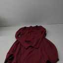 YMDUCH Women's Sexy Long Sleeve Sweetheart Neck A-line Ruffle Hem Party Club Mini Dress Large, Burgundy Red 