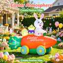 6FT Inflatable Bunny Outdoor Decorations, Inflatables Decorations Blow Up Yard with LED Colored Lights, Inflatable Toys for Indoor Outdoor Lawn Yard Garden Decor