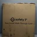 Safety 1st Easy Install Walk Thru Baby Gate for Doorway With Door, Dog Gates, Fits 29"-38", Easy Install 28" Tall, White