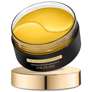 Dr. Pure Under Eye Patches for Wrinkles: Retinol Collagen Eye Mask 25K Gold Collagen eye Masks