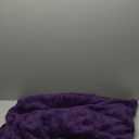 Deep Purple Fleece Throw Blanket 5060 for Couch Sofa Bed,Super Soft Cozy Plush Microfiber Flannel Blanket with 3D Checkered Design Lightweight for Adults,Woman,Girls