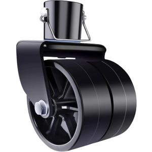 Dual 6-Inch Trailer Jack Wheel Replacement with Pin Tongue Jack Wheel Hitch Utility Replacement Parts Trailer Wheel Jack 2000lb Capacity