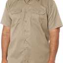 Red Kap Men's Utility Uniform Shirt (Medium, Khaki)