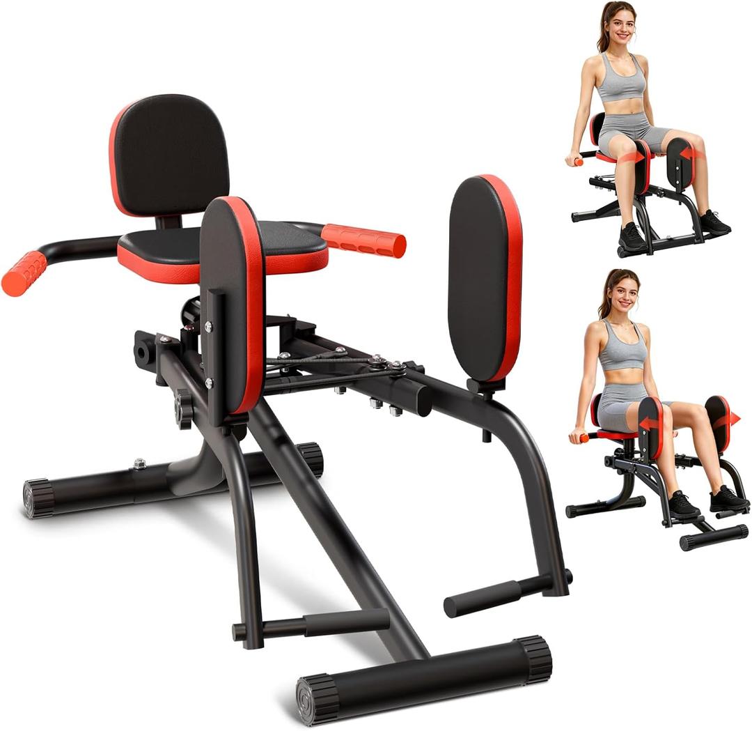 2 in 1 Hip Abductor & Adductor Machine, 20-120LBS Adjustable Resistance | Targets Glutes & Inner Thighs. Compact, Space-Saving Design. Daily Strength Training and Leg Sculpting at Home Gym