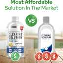 Floor Cleaning Solution compatible with Tineco iFLOOR, FLOOR ONE S3, S5, S6, and S7 (Except Steam Models) Residue & Streak Free Floor Cleaner, Safe for Pets - Vacuum Mops Cleaning Solution Refill