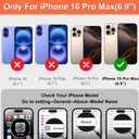 iCoverCase Compatible with iPhone 16 Pro Max Wallet Phone Case with Card Holder for Women Men, [RFID Blocking] Card Slots PU Leather Protective Wallet Case 6.9 Inch (Dark Blue)