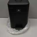 Amoowis Small Trash Can with Lid, 1.3Gal Stainless Steel Dog Poop Trash Can Outside, Waterproof & Odor Control, 5L Cat Litter Trash Can, Dog Waste Station with Foot Pedal, Garbage Can for Backyard