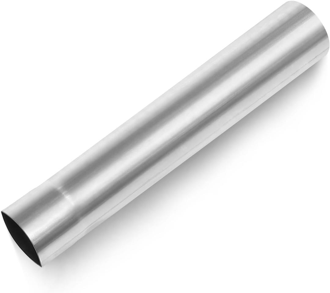 LCGP 2.5" Custom Mandrel Straight Exhaust Pipe, 18" Long, Made of High Quality Stainless Steel Fit 2.5 Inch Exhaust Pipe