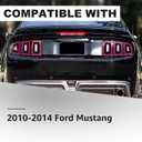 Led Tail Lights Rear Lamp Assembly Compatible with 2010-2014 Ford Mustang, For 10 11 12 13 14 Ford Mustang Brake Lamp White Tube Taillight