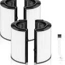 2 Pack 360 Combi Glass HEPA + Carbon Air Purifier Filter Compatible with Dyson HP04 TP07 TP06 HP06 TP04 TP7A PH02 PH01 PH03 PH04 PH3A HP09 TP09 HP07 HP10 TP10 HP4A HP7A DP04 Air Purifier, #965432-01