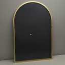 Arched Wall Mirror for Bathroom,Mirrors for Wall,24''x36'',Vanity Mirror for Bedroom Dresser, Entryway, Living Room, Metal Frame (36''x24'',Gold)