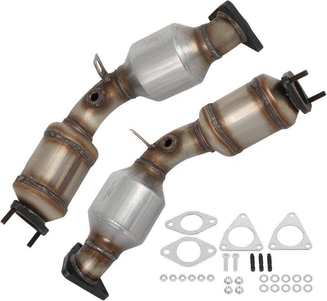 Left and Right 2PCS Catalytic Converter Fit For INFINITI For Q50, G35, G37, QX50, Q60, M35, M37, QX70, Q70, Q70L, FX35, FX37, Q40, EX35, EX37, Fit For Nissan 350Z, 644029 644030(EPA Compliant)