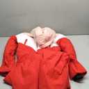 Haloumoning Girls One Piece Snowsuits Kids Puffer Waterproof Hooded Ski Suits Coveralls Winter Jumpsuits 5-14 Years, Size 150