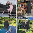 Easy-Going Oversized Flannel Wearable Blanket Hoodie for Adults, One Size Fits All (Lao_dark Gray)