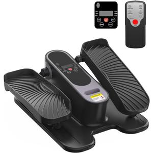 Under Desk Elliptical Machine for Senior Mini Elliptical Leg Exerciser with Remote Quiet Portable Electric Seated Foot Pedal Exerciser for Home Office