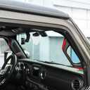 Voodonala for Jeep JL A&B Pillar Grab Handles Trim Cover for 2018-2023+ Jeep Wrangler Accessories JL JLU Gladiator JT 4XE Interior Accessories, ABS Red 8pcs