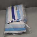 Lounge Chair Towel Cover, Chaise Lounge Covers (Pack of 2), Striped Lounge Chair Towels with Fitted Top Pocket for Pool, Beach,Vacation Travel, 85 x 30 in, Striped Blue White Black