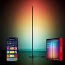 SwitchBot Smart Floor Lamp RGBICWW Voice/App Controlled Works with Alexa, Apple Home & Google, Matter, Warm & Cool White, 1200lm Music Sync, Lamp for Living Room for Bedroom  Christmas/Holiday dcor (RGBICWW-New Version)