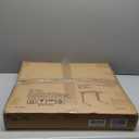 Folding tv Tray Dinner Snack Table,6 Height Adjustable Slide Under Couch Side Table, Portable Small Foldable C-Shaped End Table for Eating with Sturdy MDF Top,No Assembly(White Marble+Gold)