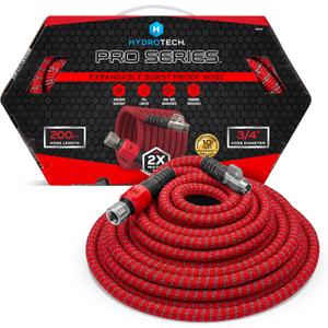 HydroTech Pro Series 200 ft Max Flow Garden Hose, 3/4 in Diameter