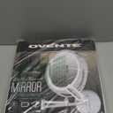 OVENTE Wall Mounted Lighted Makeup Mirror, 9" Double Sided 1X/7X Magnifying Vanity Mirror for Bathroom with LED Lights, Cordless, 360 Rotation and 13" Extendable Arm, Polished Chrome MFW85CH1X7X