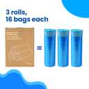 Neakasa XXL Refill Bags for PooGuard Cat Litter Bin, 7-Layer EVOH Odor Control with Good Sealing Function, 48pcs for Up to 12-Month Supply