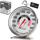 Oven Thermometer 150-600F Pro Accurate Oven Temperature Gauge for Gas/Electric Ovens Instant Read Food Thermometer Hang or Stand