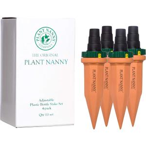 Adjustable Quick Connect Plastic Bottle Stake Set (4 Pack)