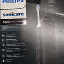 Philips Sonicare ProtectiveClean 5300 Rechargeable Electric Toothbrush, with Pressure Sensor, 3 Cleaning Modes, SmarTimer and QuadPacer, with 2 Bonus Brush Heads, Travel Case, Black, Model HX6423/34
